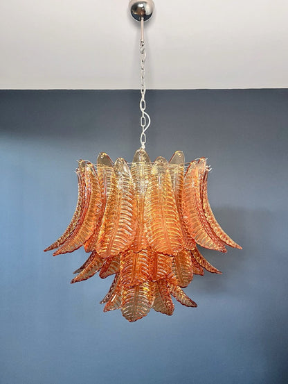 Murano Lysekrone | 48 Gule Felciglass