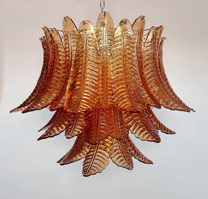 Murano Lysekrone | 48 Gule Felciglass