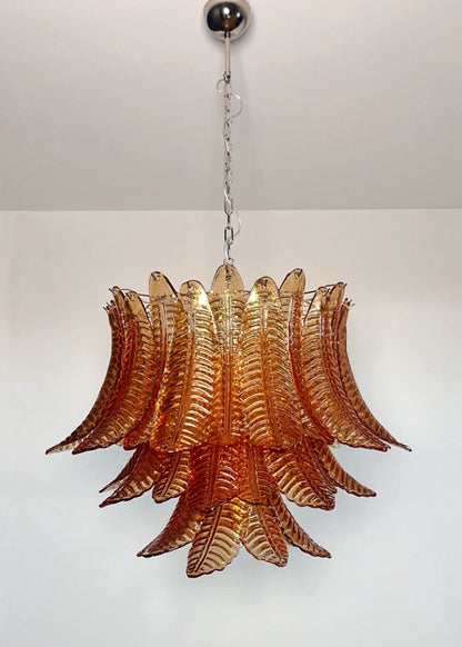 Murano Lysekrone | 48 Gule Felciglass