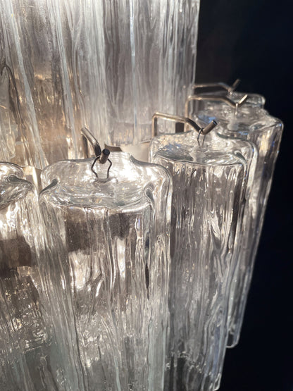 Murano Vegglampe | 18 Klare Prismeglass | 1 par