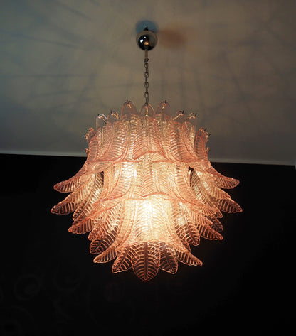 Murano Lysekrone | 48 Rosa Felciglass