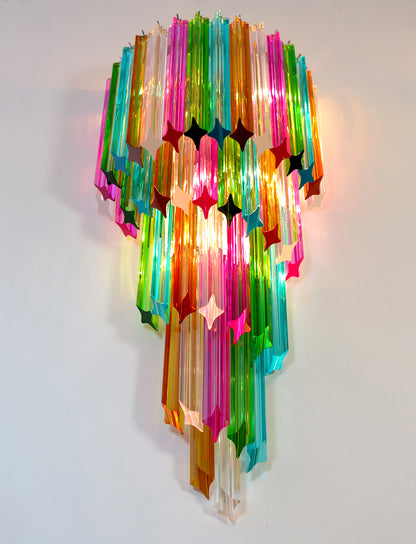 Murano Vegglampe | 41 Multifarge Prismeglass | 1 par