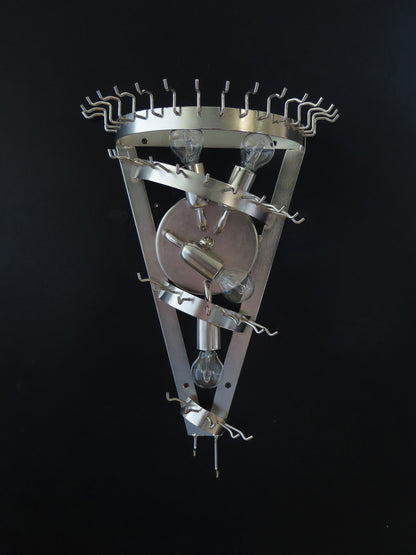 Murano Vegglampe | 41 Klare Prismeglass | 1 par