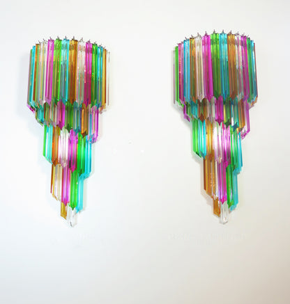 Murano Vegglampe | 41 Multifarge Prismeglass | 1 par