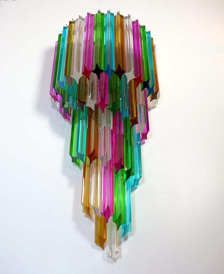 Murano Wall Lamp – 41 Multicolour Prism Glass – Set of 2 – detail 6 – Murano Classics