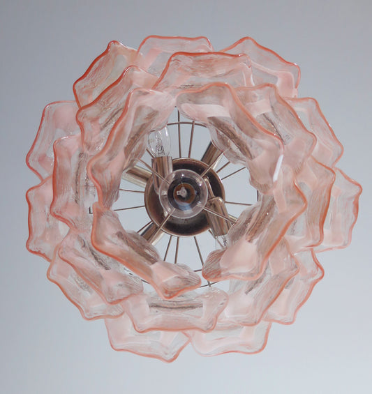 Murano Lysekrone | 23 Rosa Crostoliglass