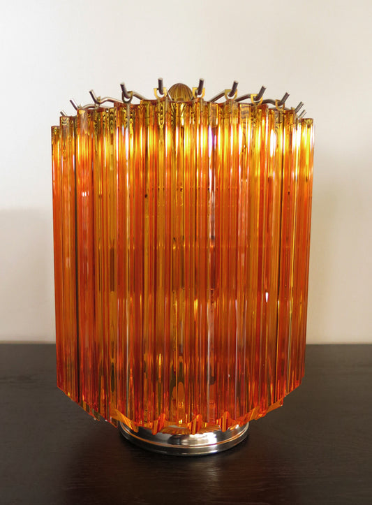 Murano Bordlampe | 24 Gule Prismeglass