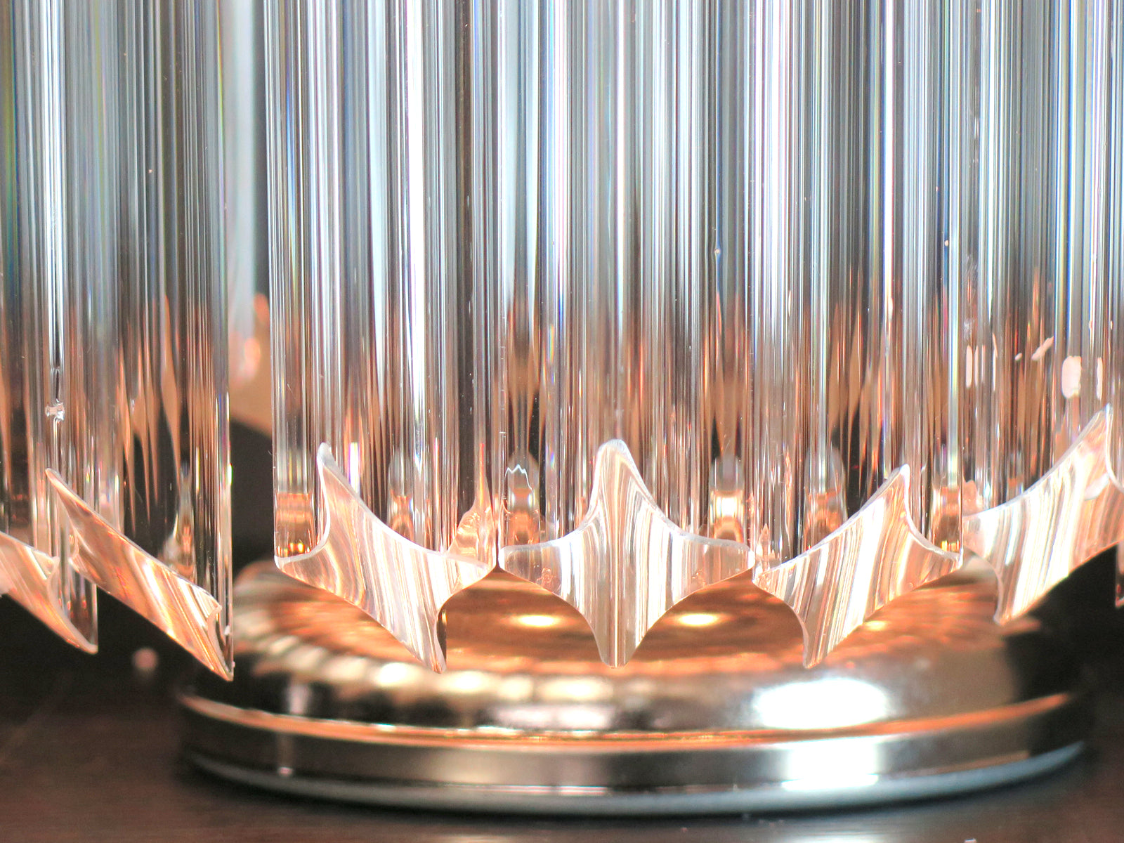 Murano Bordlampe | 24 Klare Prismeglass