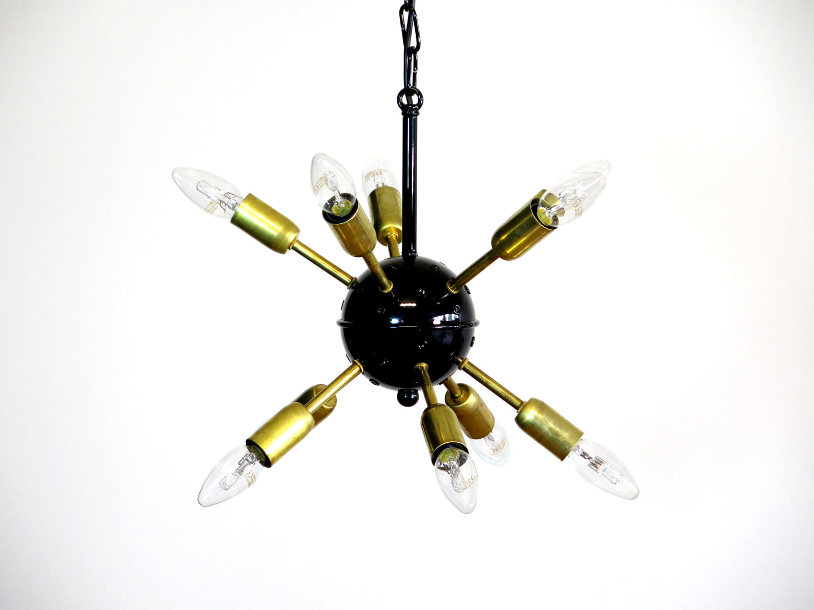 Murano Lysekrone | 30 Klare Iris Sputnik