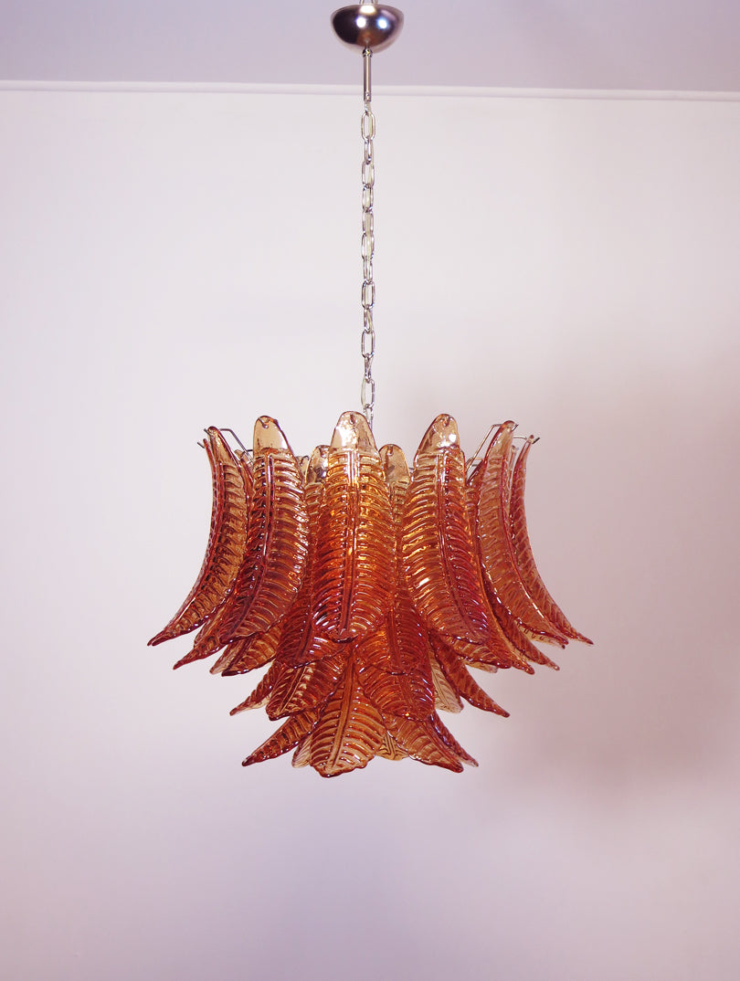 Murano Kroonluchter – 36 Gele Felciglas – detail 11 – Murano Classics