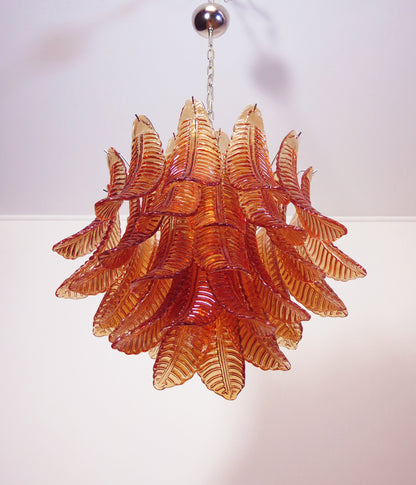 Murano Lysekrone | 36 Gule Felciglass