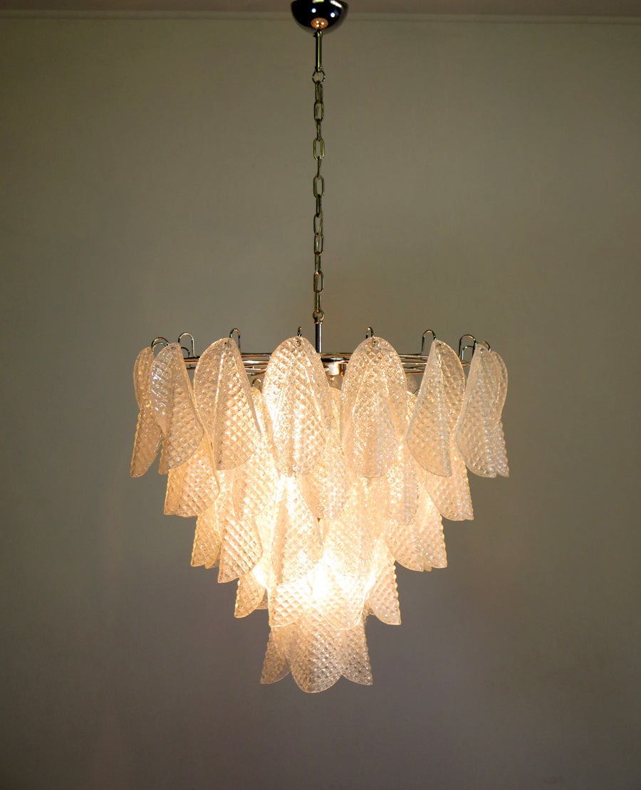 Murano Lysekrone | 50 Klare Rondiniglass