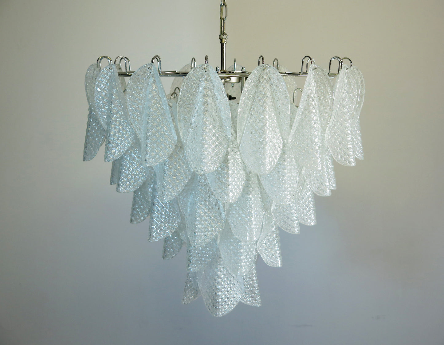 Murano Lysekrone | 50 Klare Rondiniglass