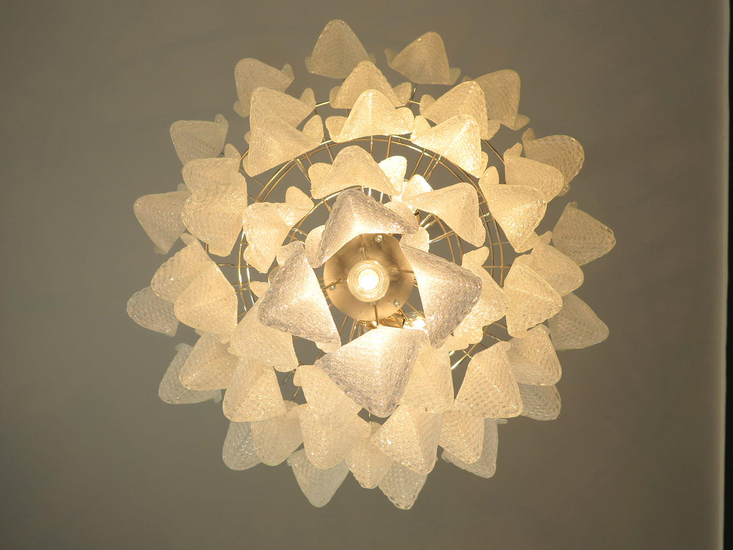 Murano Lysekrone | 50 Klare Rondiniglass