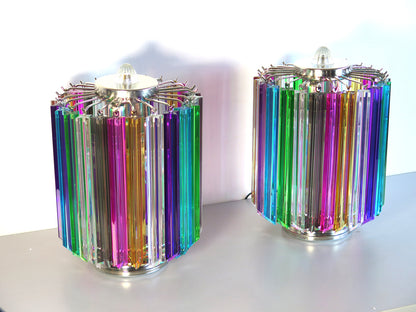 Murano Bordlampe | 24 Multifarge Prismeglass