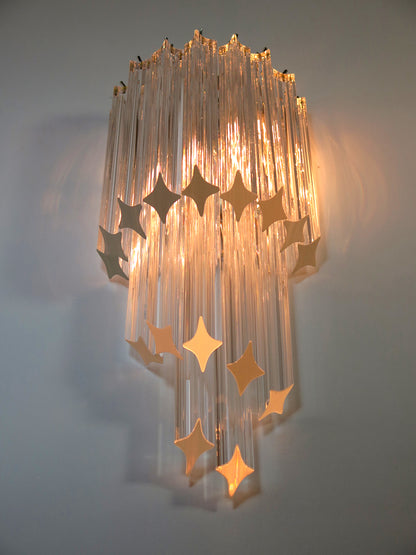 Murano Wandlamp | 32 Helder Prism | 2 stuks