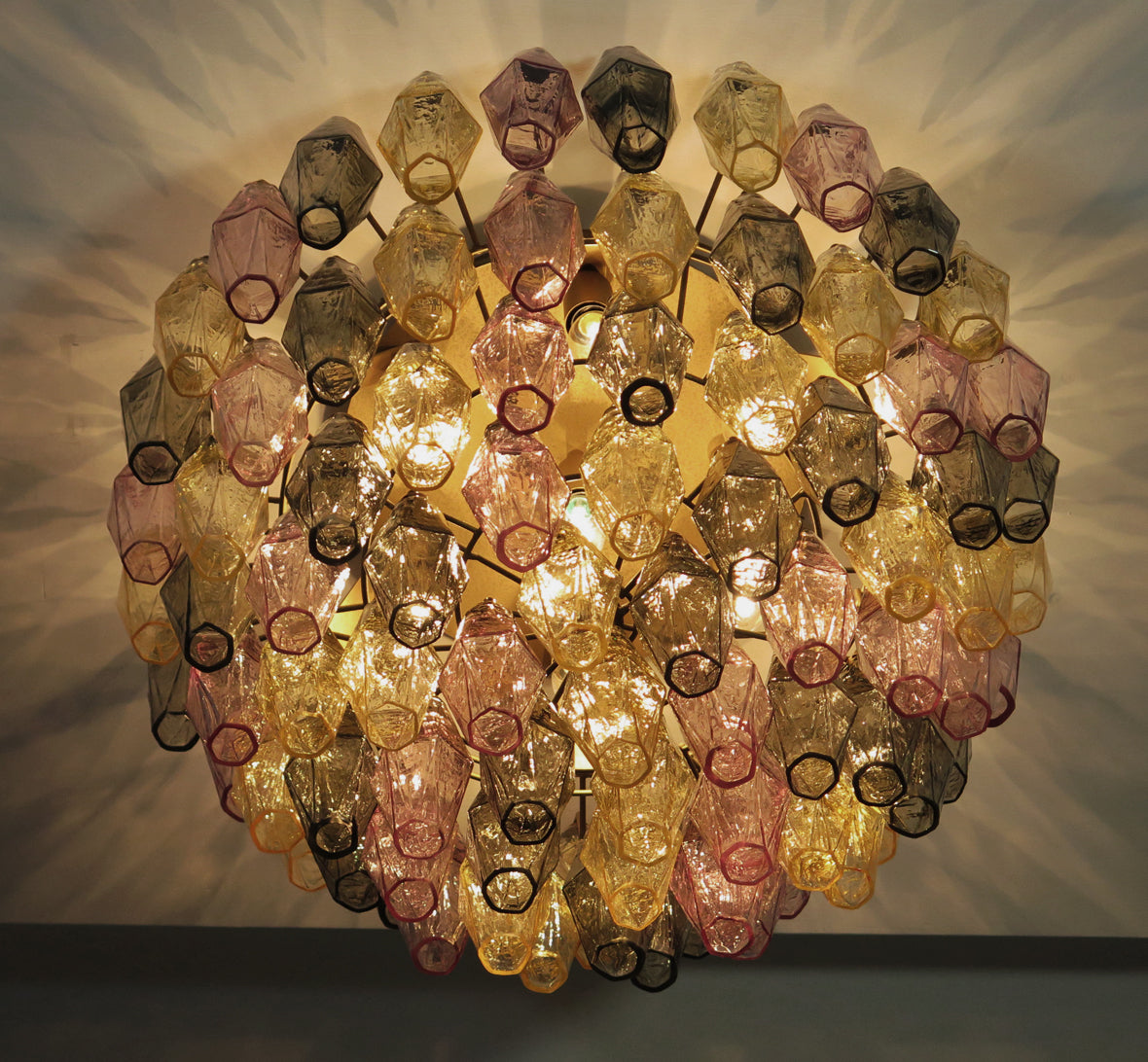 Murano Lysekrone | 84 Multifarge Poliedriglass