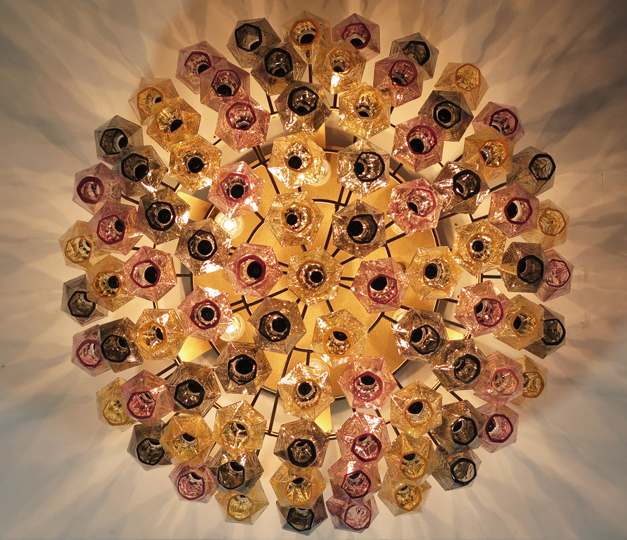 Murano Lysekrone | 84 Multifarge Poliedriglass