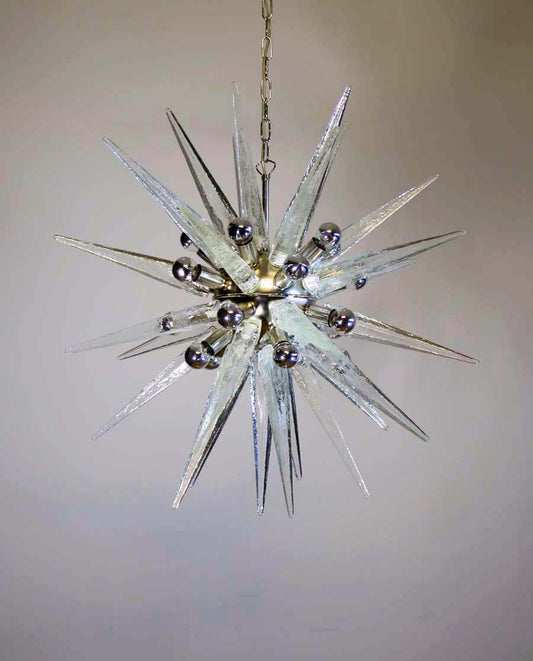 Murano Lysekrone | 31 Klare Sputnik