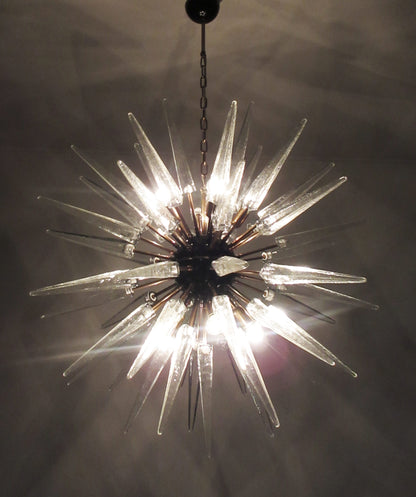 Murano Lysekrone | 51 Klare Sputnik