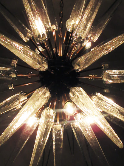 Murano Lysekrone | 51 Klare Sputnik