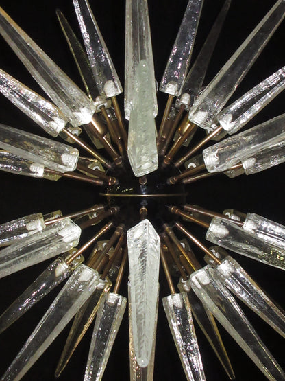 Murano Lysekrone | 51 Klare Sputnik