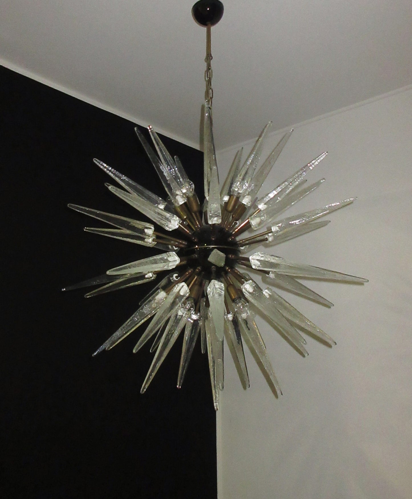 Murano Lysekrone | 51 Klare Sputnik