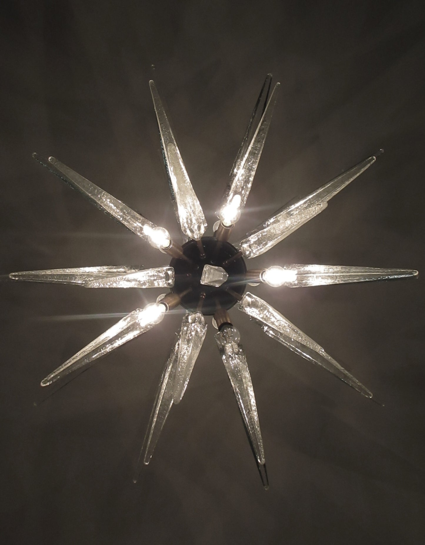 Murano Lysekrone | 51 Klare Sputnik