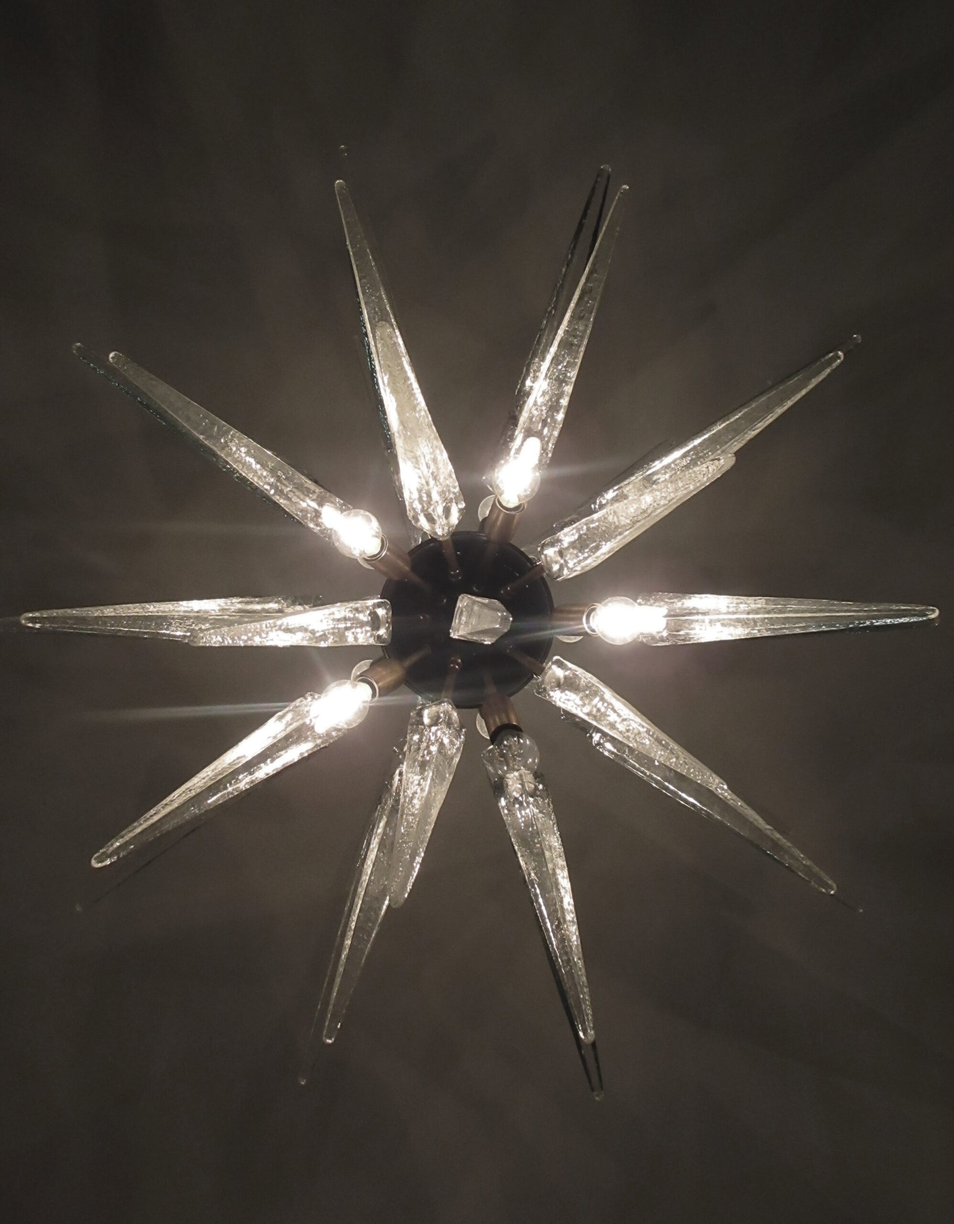 Murano Lysekrone | 51 Klare Sputnik