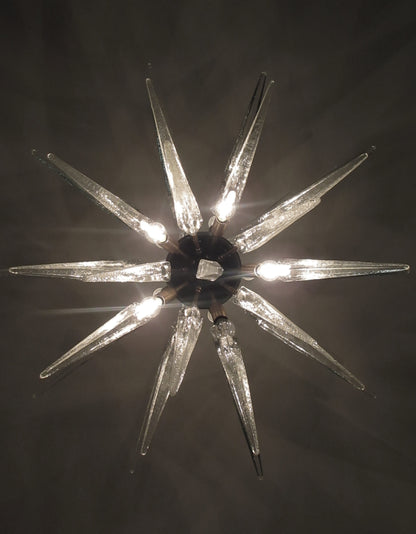 Murano Lysekrone | 51 Klare Sputnik