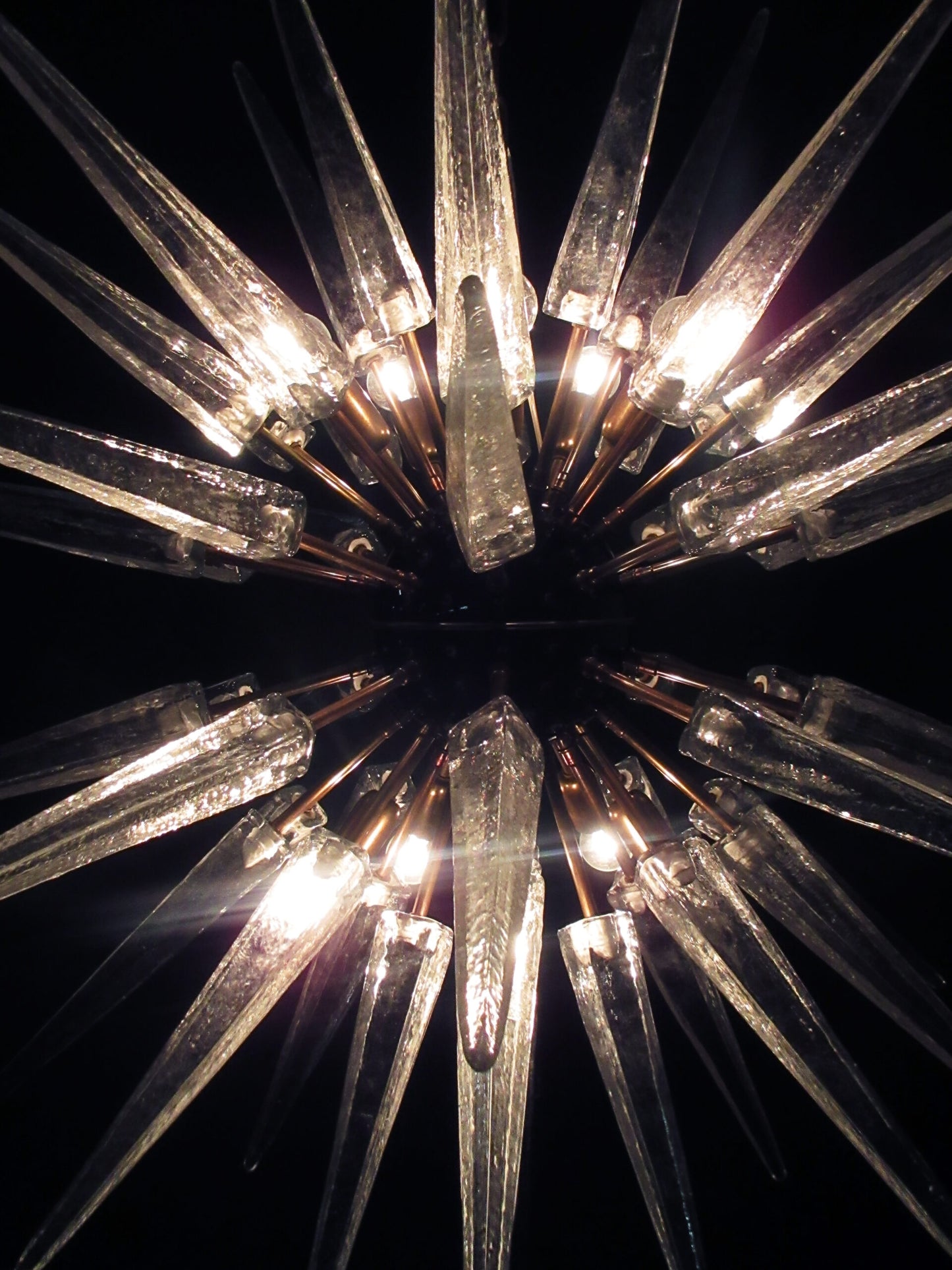 Murano Lysekrone | 51 Klare Sputnik