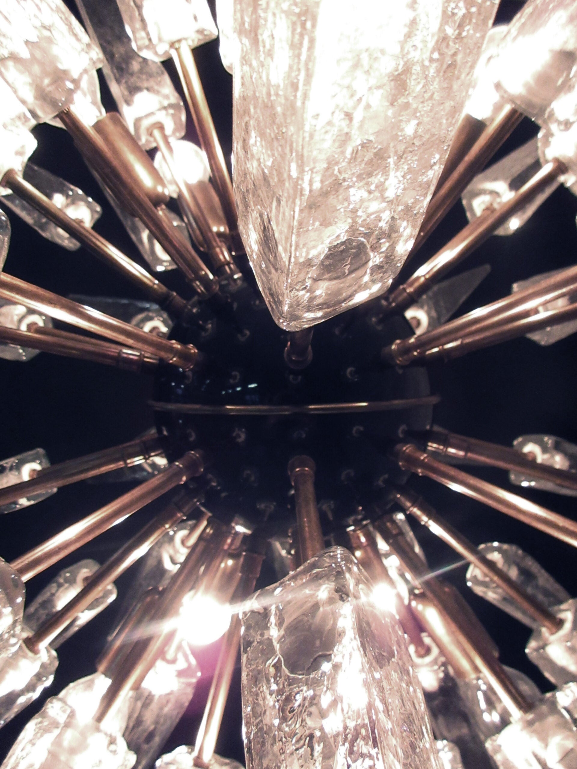 Murano Lysekrone | 51 Klare Sputnik