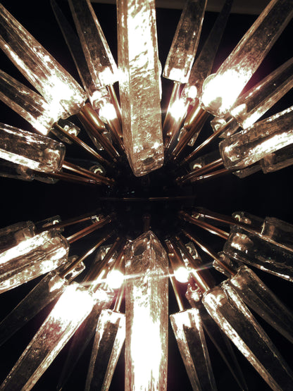 Murano Lysekrone | 51 Klare Sputnik