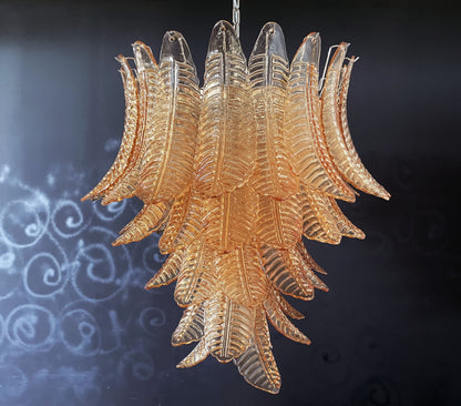 Murano Lysekrone | 52 Gule Felciglass