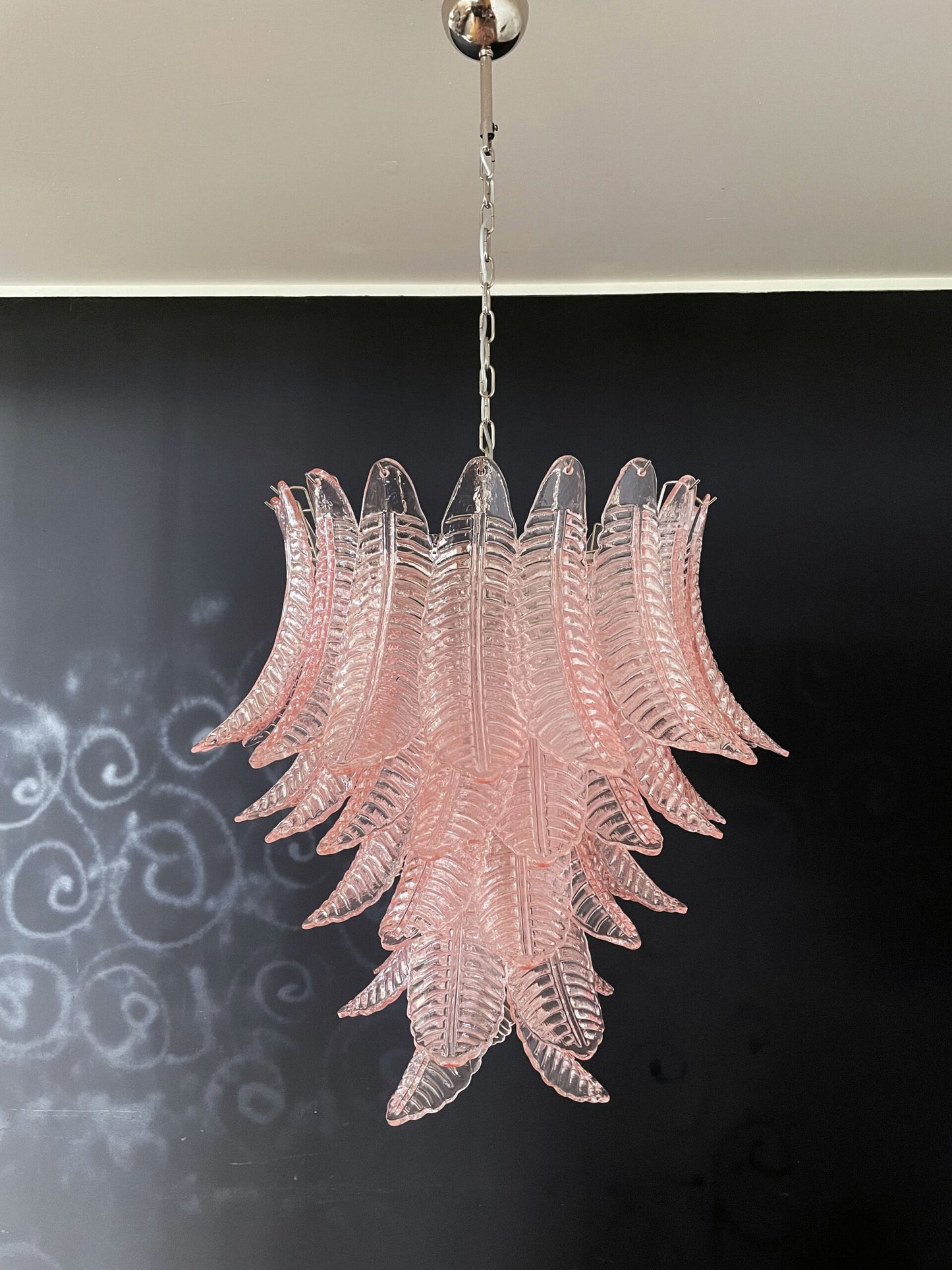 Murano Lysekrone | 52 Rosa Felciglass