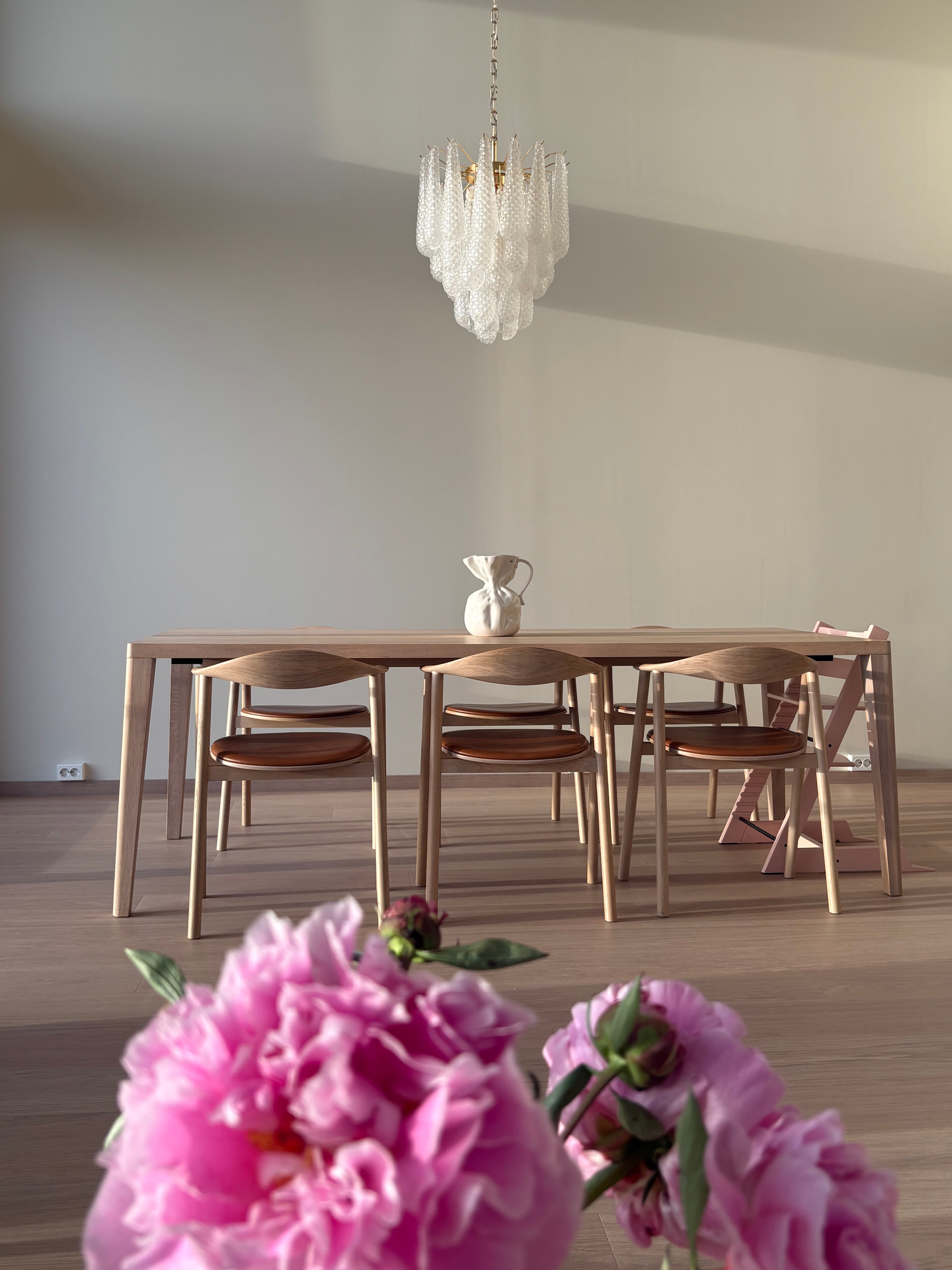 Murano Lysekrone | 41 Klare Dråpeglass
