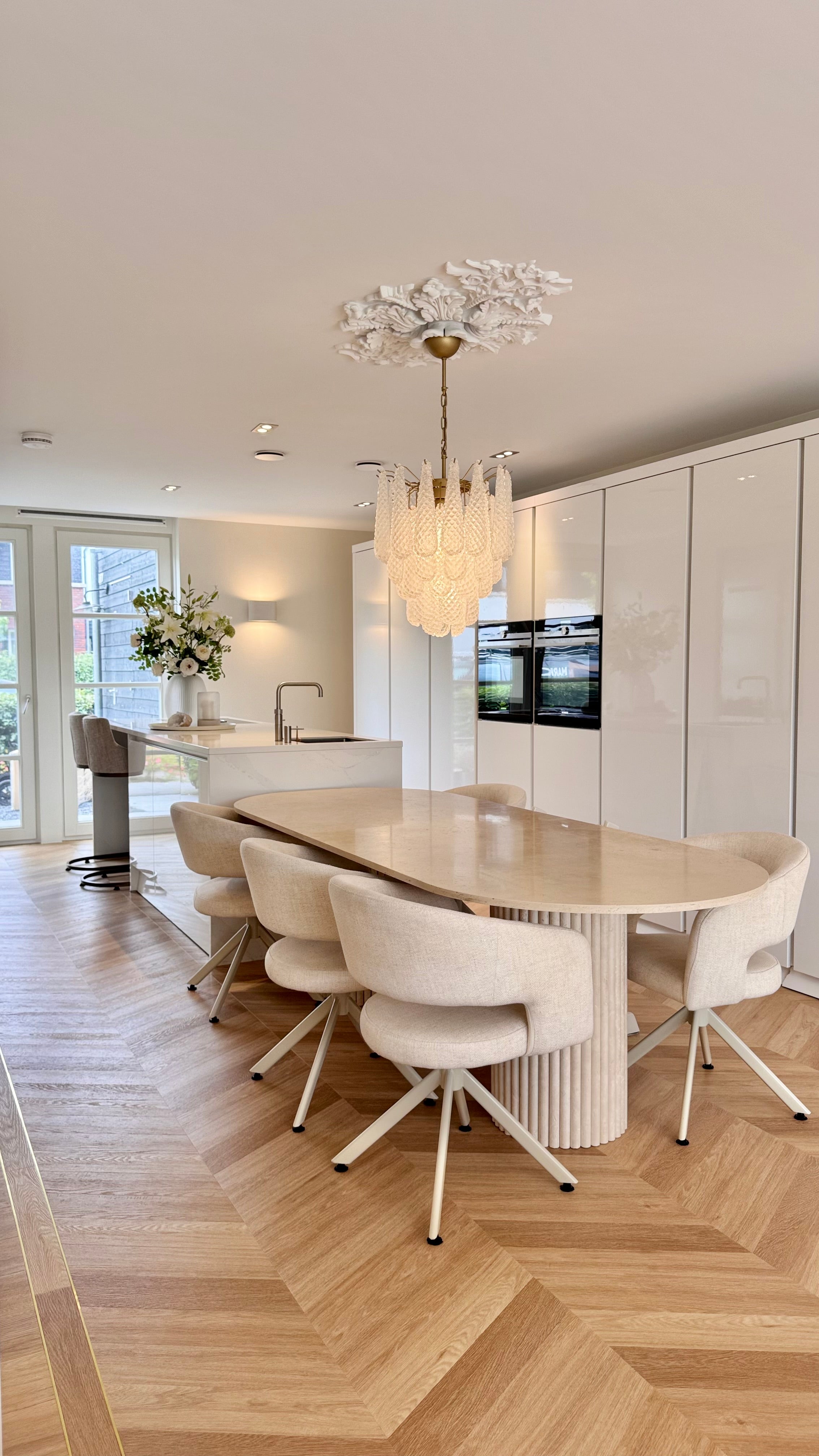Murano Chandelier | 41 Clear Drop Glass