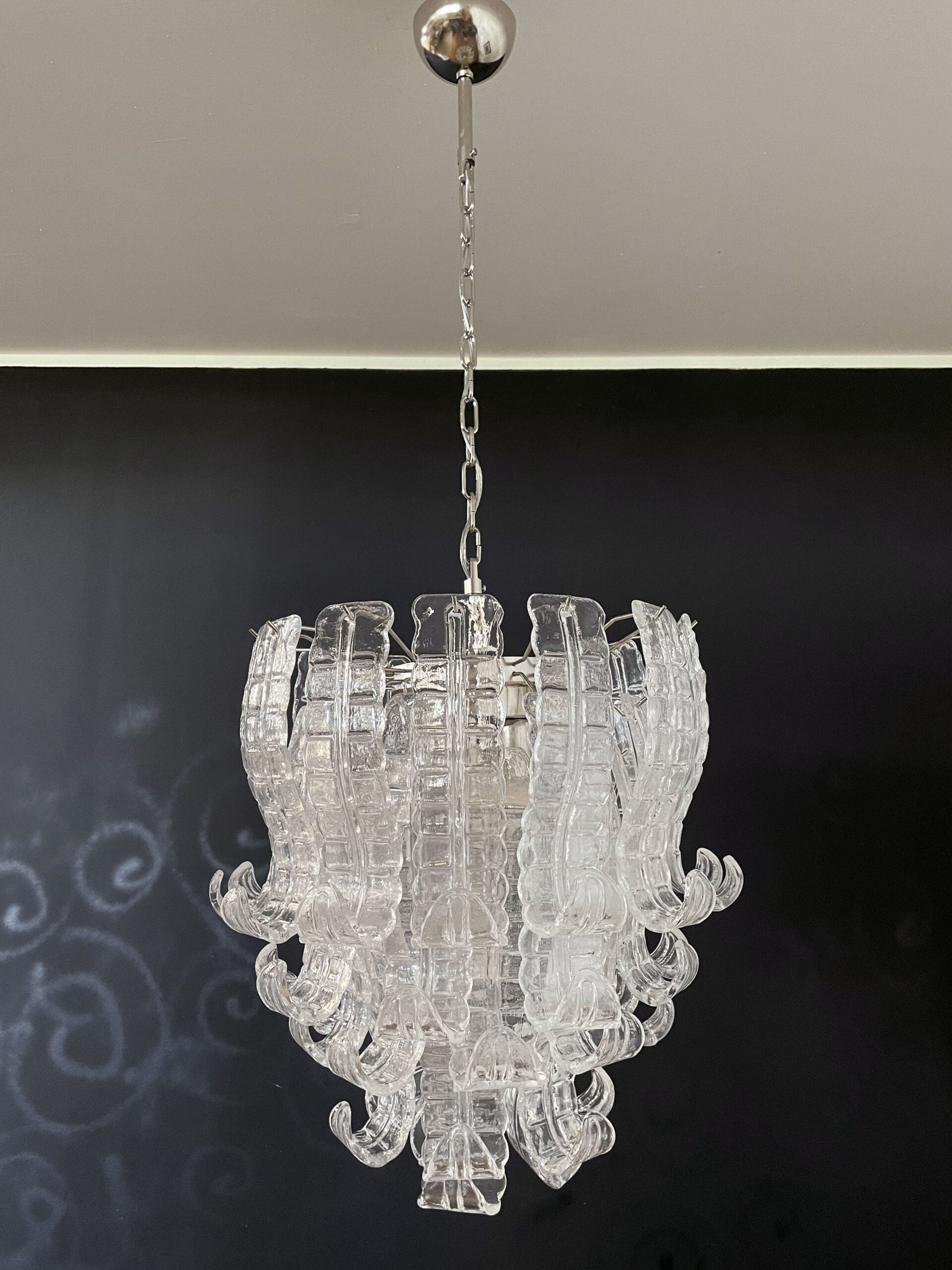 Murano Lysekrone | 41 Klare Felciglass