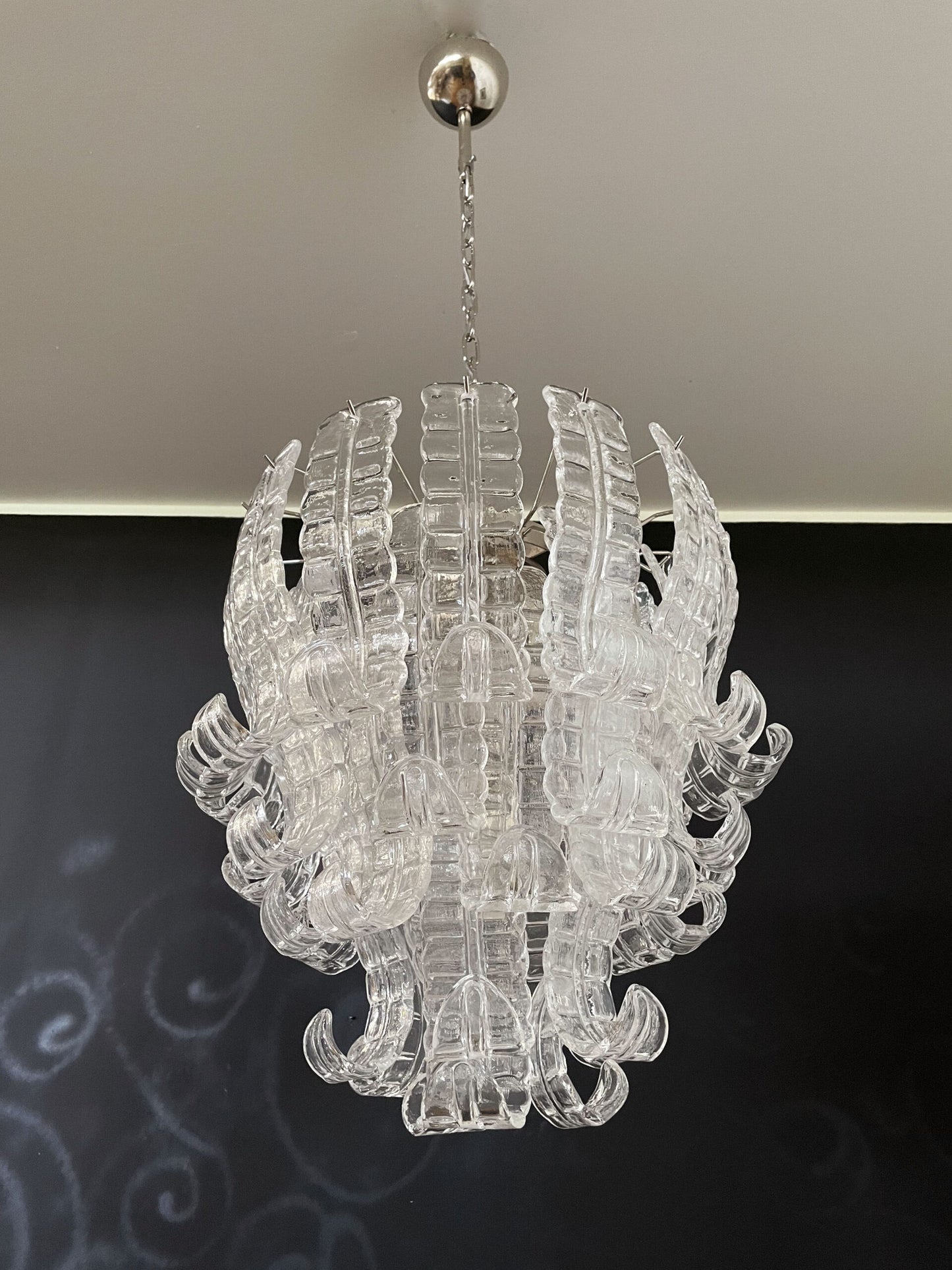 Murano Lysekrone | 41 Klare Felciglass