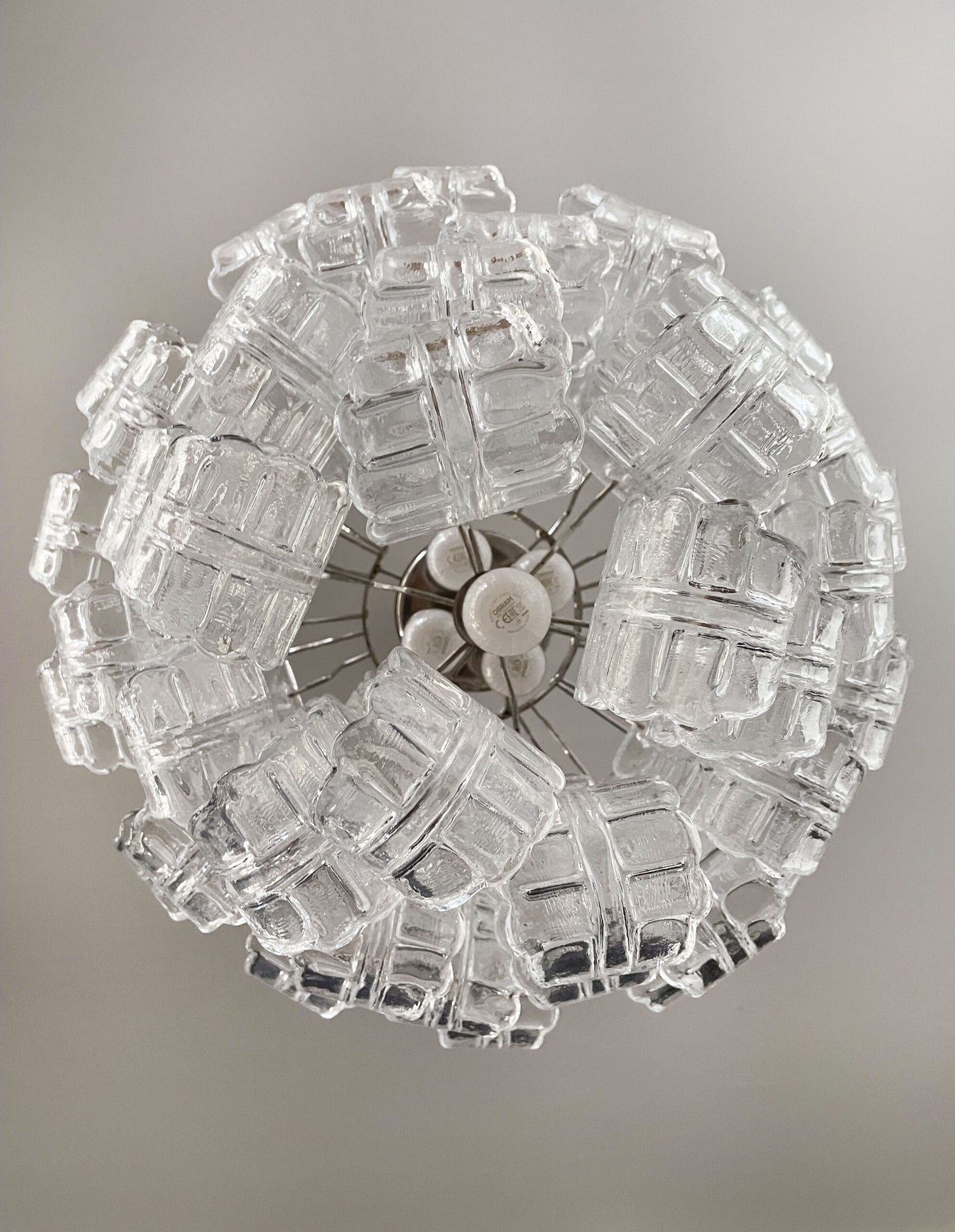 Murano Lysekrone | 41 Klare Felciglass