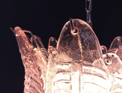 Murano Lysekrone | 36 Rosa Felciglass