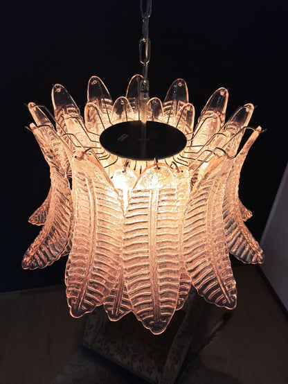 Murano Lysekrone | 36 Rosa Felciglass