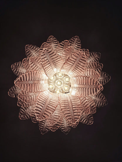 Murano Lysekrone | 36 Rosa Felciglass