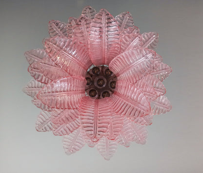 Murano Lysekrone | 36 Rosa Felciglass
