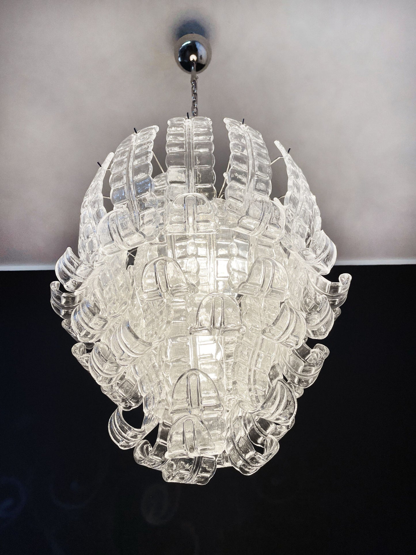 Murano Lysekrone | 41 Klare Felciglass