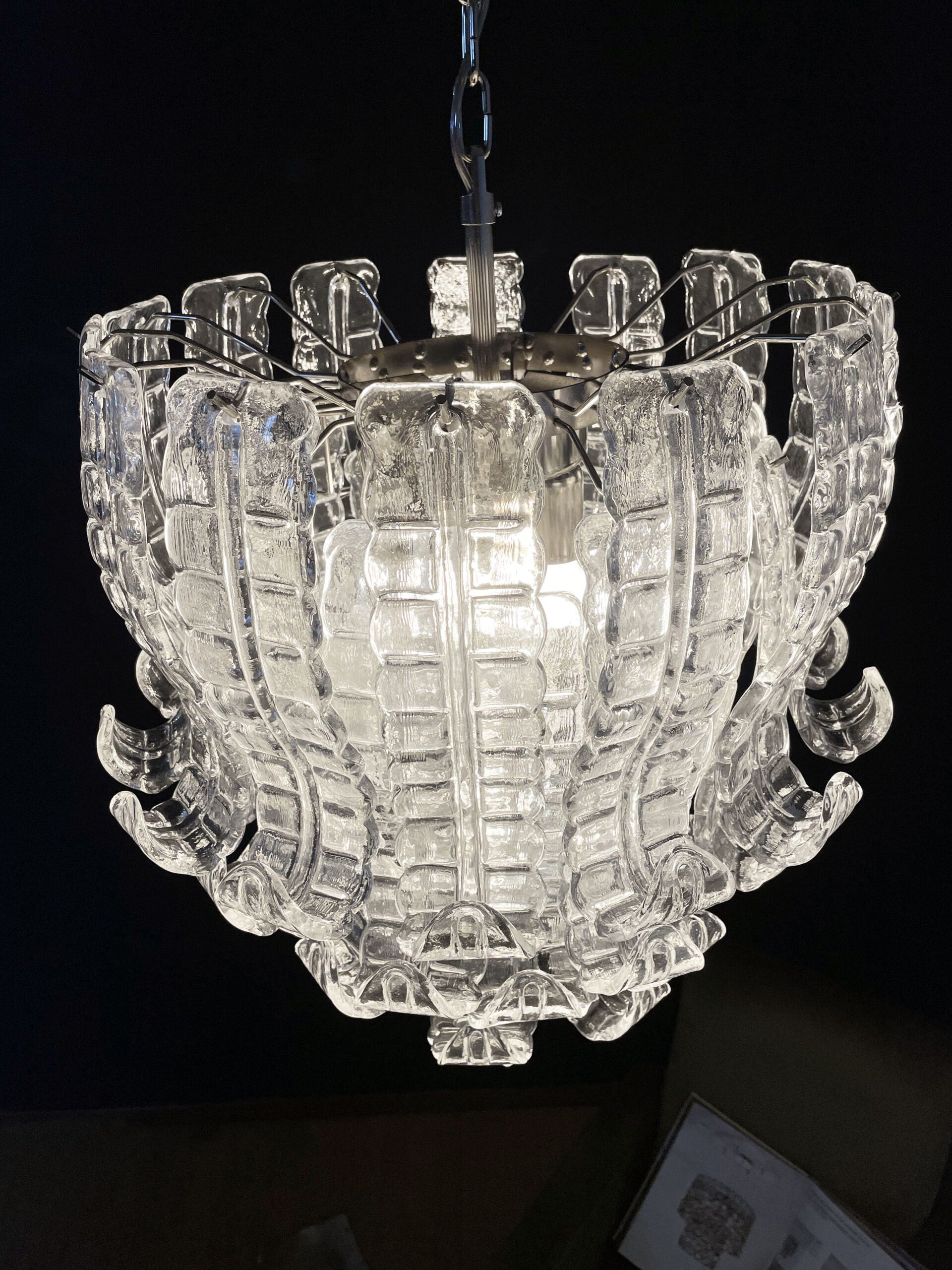 Murano Kroonluchter – 41 Heldere Felciglas – detail 4 – Murano Classics