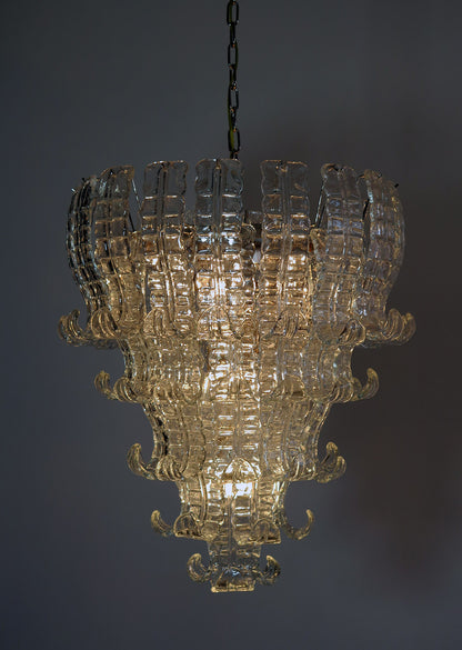 Murano Lysekrone | 52 Klare Felciglass