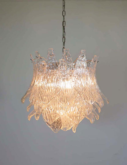 Murano Lysekrone | 38 Klare Crostoliglass