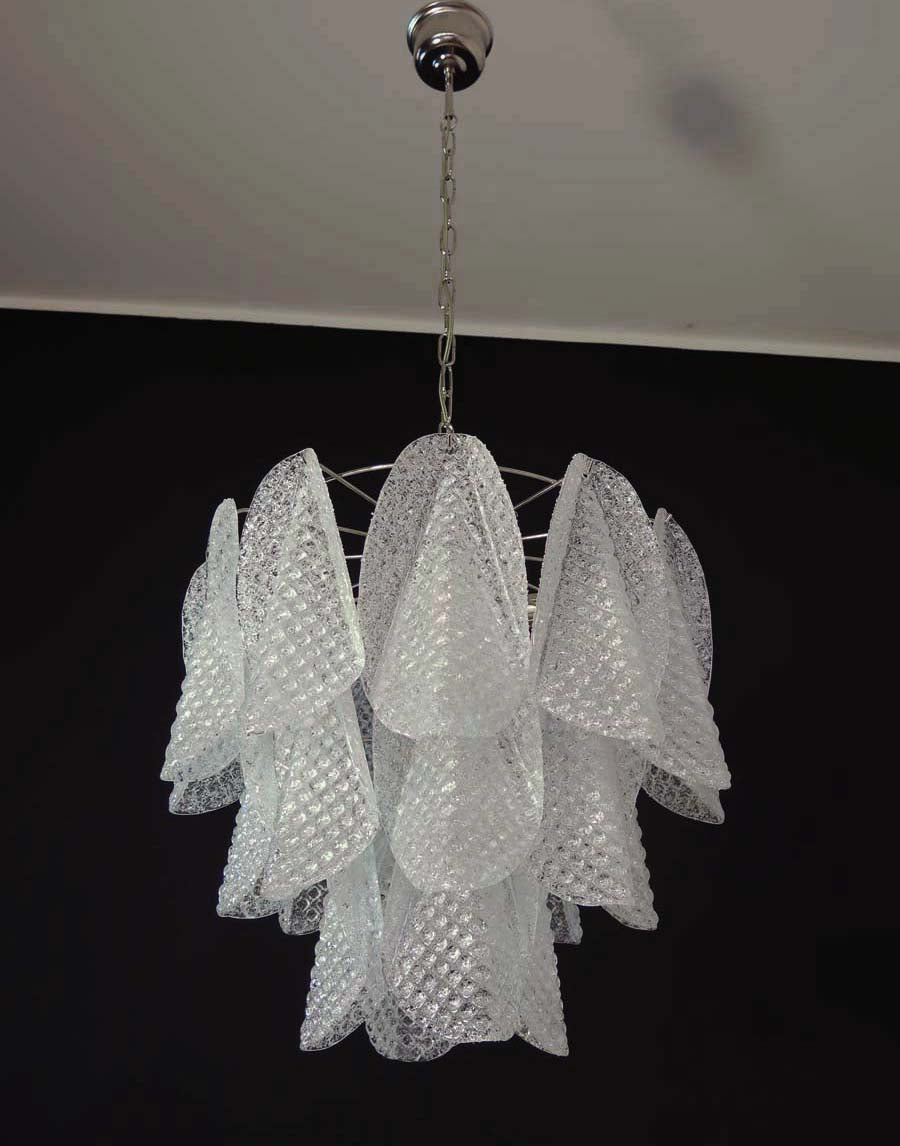 Murano Lysekrone – 23 Klare Rondiniglass – Murano Classics