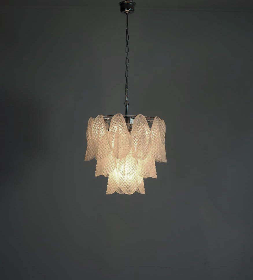 Murano Lysekrone | 23 Klare Rondiniglass